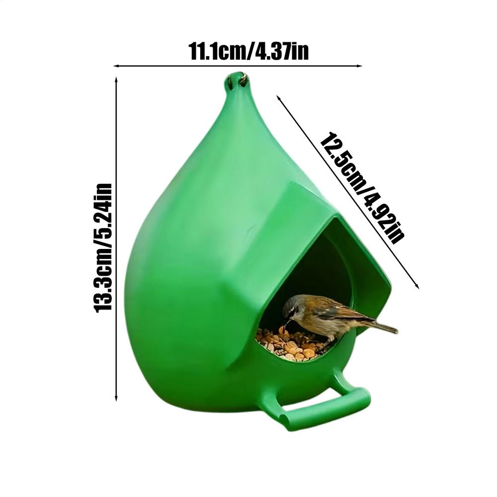 Outdoor bird feeder 3D printing Hummingbird Feeder small Rainproof Bowl Hanging feeder Small animal shelter with Drain hole