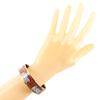 HERMES EmailGM Bangle Shippo Horse Red Plated Gold 33.4g Women Used