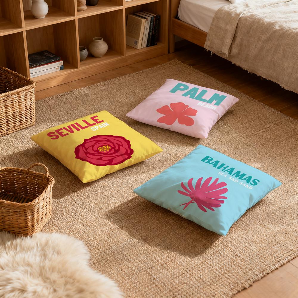 Pillow Case luxurious home office, sofa decorative Multi sized car seat cushions, pillowcases Flowers