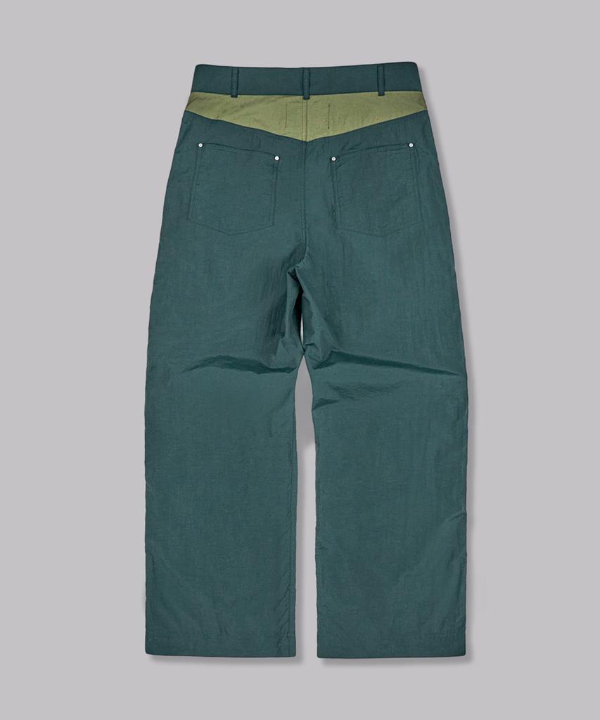 Bileiji Shooting Star Incision Pants_Blue Green