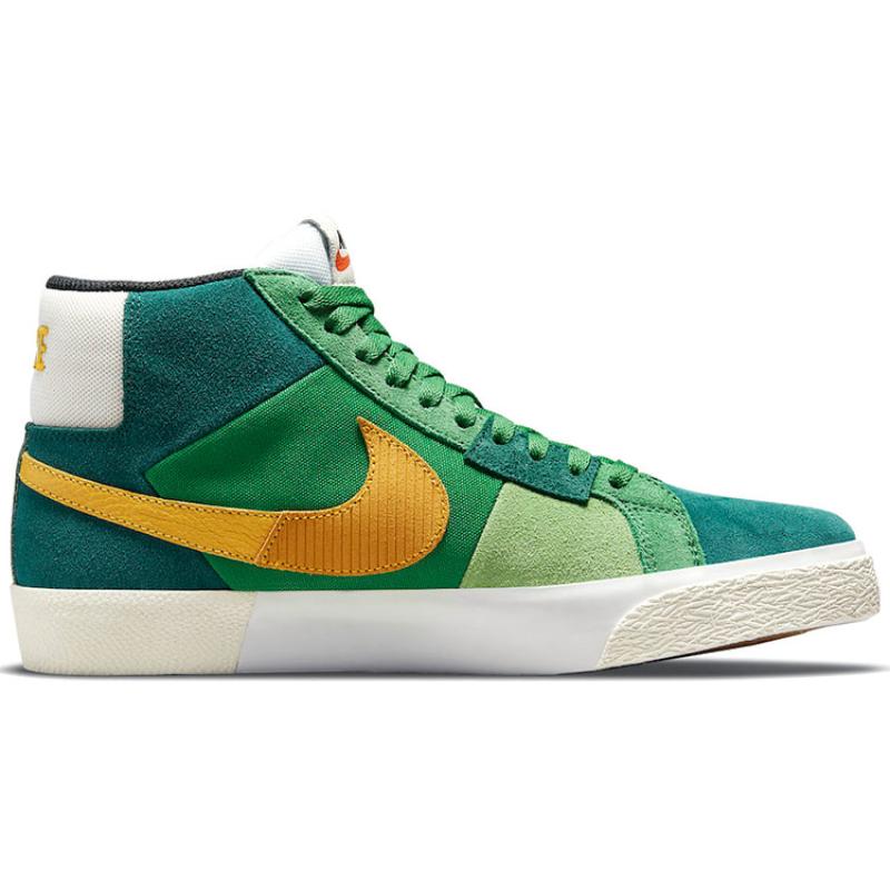 Nike Zoom Blazer Mid Premium Sb 'Mosaic Pack   Aloe Verde' Sneakers Casual DA8854-300