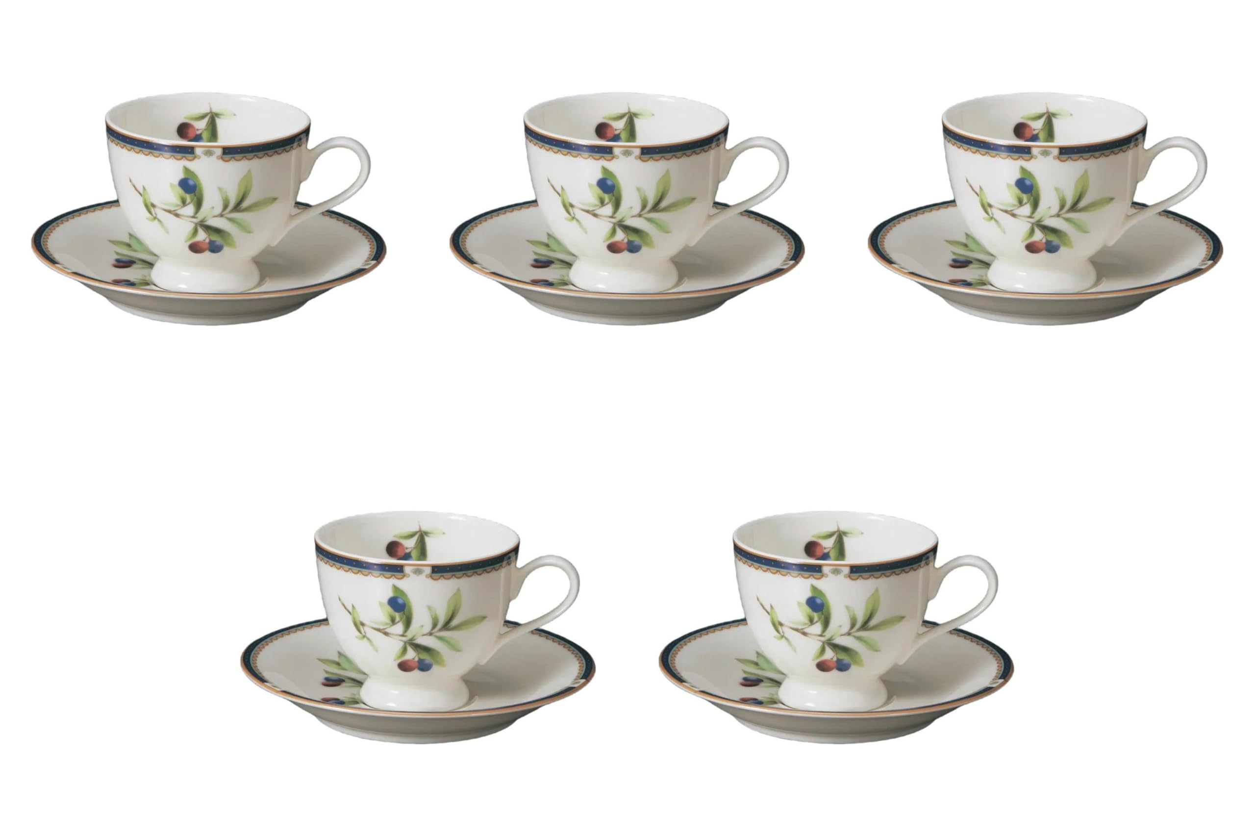 

Set of 5 NB Prun Coffee Cups x x 7 Cups Fuse Setomonohonpo (11 8.3 cm, 200cc) & Saucers, Ware,