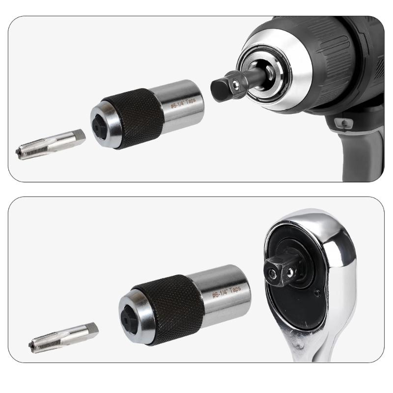 304 Stainless Steel Wire Rope Coupling Sleeve Fitting, 2 Section Connection, Corrosion Resistant, Includes Wrench Tool