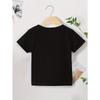 European Sizes Little Bee Boys' New Casual Short-sleeved T-shirt for Summer Children's Round Neck Clothing Printed T-shirt Base Shirt