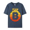 Plan Bitcoin Tshirt Pure Cotton Man Tops Shirts Camisa Normal TeeShirts 2024 Hot Sale Printed On Design