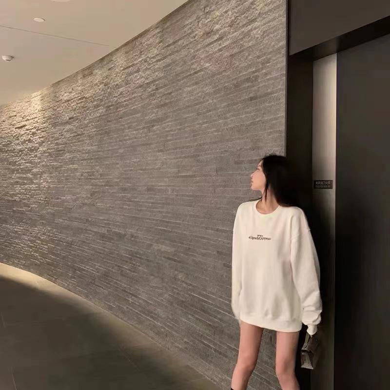 MM6 Maison Margiela Unisex Upside Down Logo Crewneck Sweatshirt - New Autumn Arrival