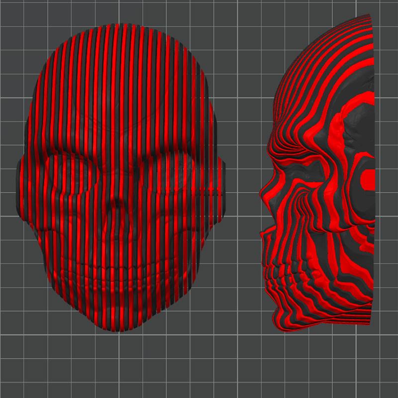 3D Printed Luminous Quantum Skull Fidget Skull Gifts Cool Novelty Desk Ornament Funny Desktop Ornaments For Home Office Desk