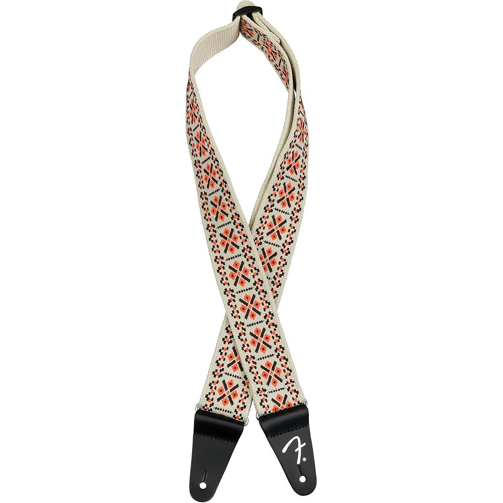 Fender Pasadena Woven Strap Lattice Orange 2 Guitar Accessory
