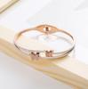 18K Gold-Plated Titanium Steel Bracelet: European & American Style, Fashionable & Versatile