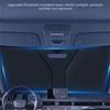 Titanium Silver Windshield Visor Cover with Storage Bag Car Front Window Sunshade  Parking