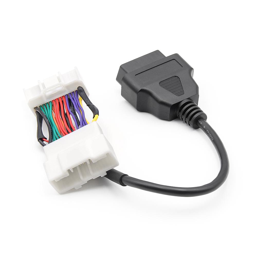 For Tesla 12pin 20pin 26pin To 16pin Male Female OBD2 Cable Connector Model 3 Model Y OBD 2 OBDII Diagnostic Tool Auto Adapter