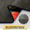 4pcs Bohemian Vintage Car Floor Mats, Universal Fit, Durable, Non-Slip Backing, Easy to Clean,Interior Accessories