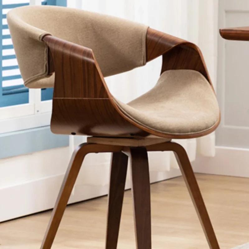Nordic Kitchen Dining Chair - Simple Solid Wood Design with Leather Accent, Perfect for Home, Balcony & Leisure Writing
