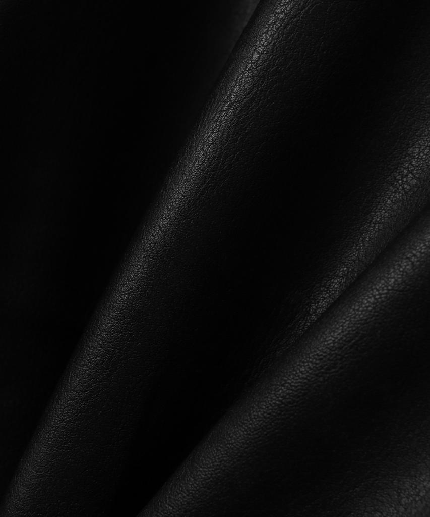 Mood Inside Leather Stitch Bomber Jacket_Black