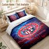 Custom Name Bedding Set 3 PiecesStoke City FC Print Duvet Cover + 2 Pillowcases Soft Bed Decor
