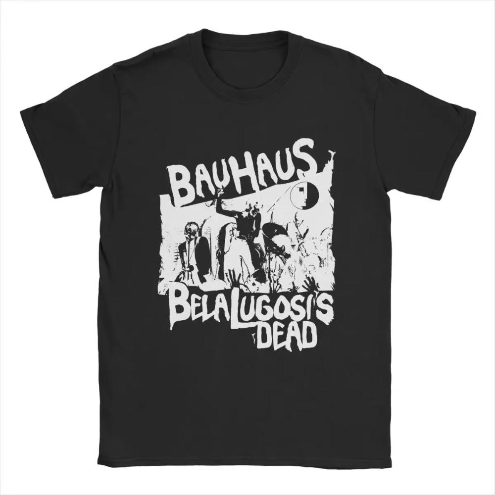 

Футболки Bauhaus Bela Lugosi s Dead для мужчин, 100% хлопок, забавные футболки с круглым вырезом, футболки с коротким рукавом, одежда 4XL 5XL XXXXXL чёрный