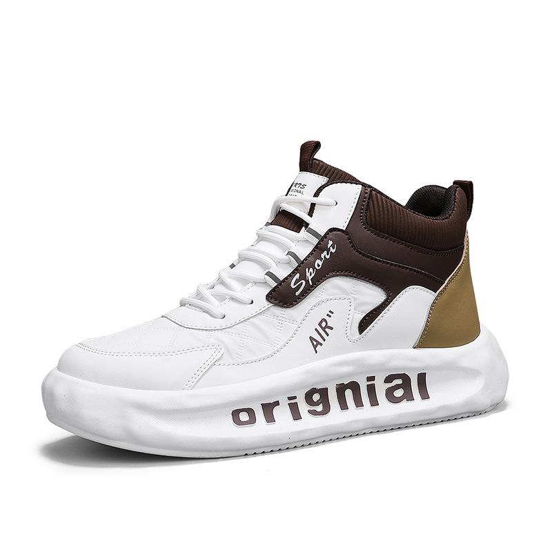 

Autumn and winter new men s mid-top sports and leisure shoes outdoor versatile platform running trendy shoes Internet celebrity live men s shoes 44