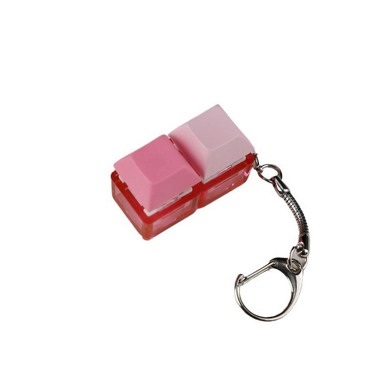 4-Keys Mechanical Keyboard Key Toy Keychain Party Stress Relief Diy Fidget Button Keycap Fidget Keyboard Toys Finger Keyboard
