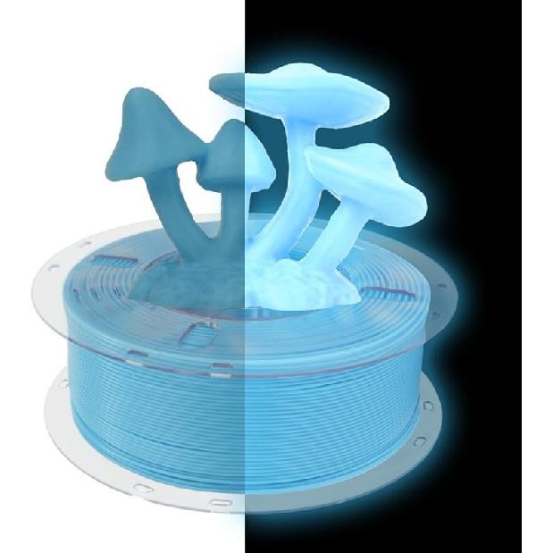 VOXELAB Luminous HS PLA Filament 1.75mm +/- 0.02mm, Luminous Rapid PLA 3D Printer Filament, Max 500mm/s High Speed Printing, Glow in The Dark