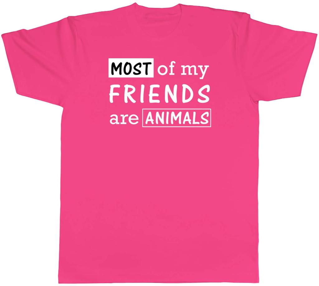 Animal Lover Unisexs TShirt Most of My Friends Are Animals Unisex Tee Gift