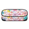 Pencil Bag Casual Strong Polyester Fabric Smooth Zipper with Main Compartment Mesh Pocket and Pen Slots for Everyday Study