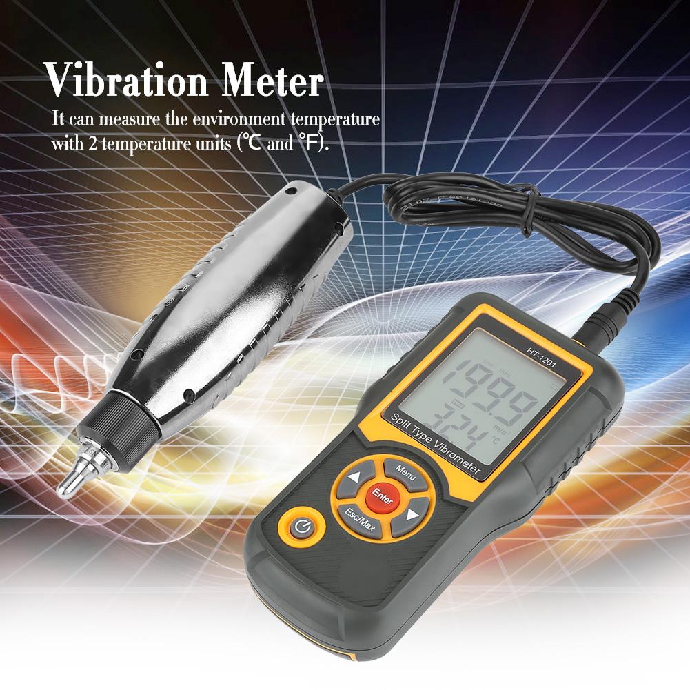 Digital Precision Split Type Vibration Meter Tester Acceleration Sensor Gauge