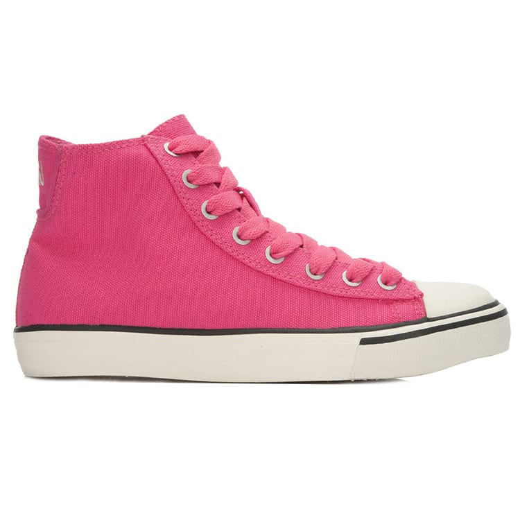 Li Ning Wear Resistant And Lightweight High Top Canvas Shoes Women's Pink White ALAL126-4