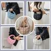 FARFADET Quilted Mini Tote Bag for Simple Tote Bag for and Fluffy Nylon Handbag with A Great Gift for Women, Lightweight, Stylish, Cute, Casual,