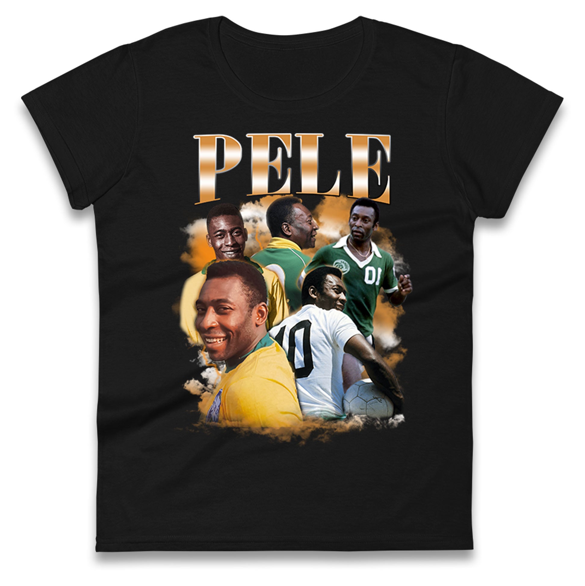 Pele Women s T Shirt Mens Tops Tees Unisex 4XL