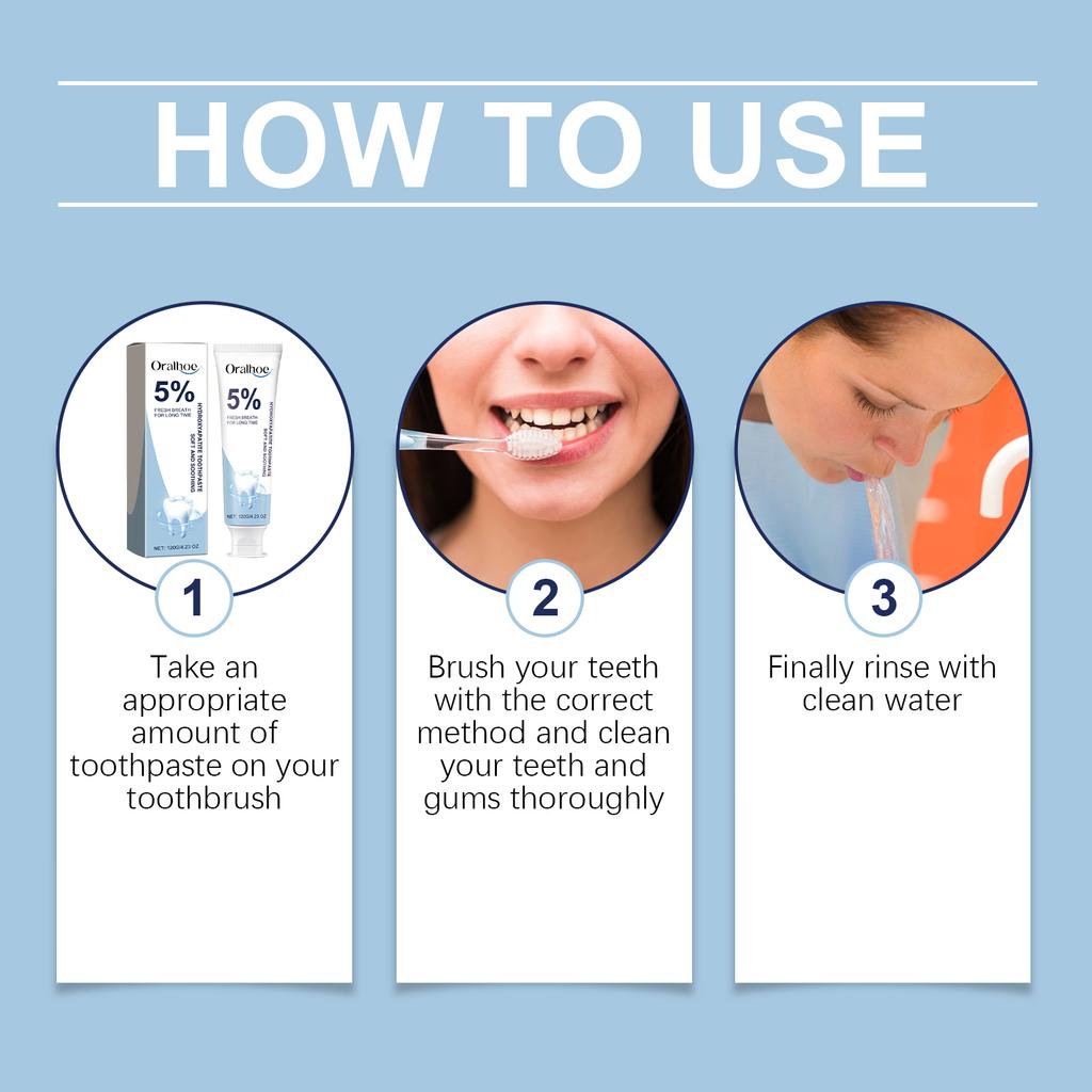 120g Anti Decay Toothpaste Repair Gums Teeth Whiten Remove Yellow Fresh Breath Oral Hygiene Care Mint Flavor Toothpaste