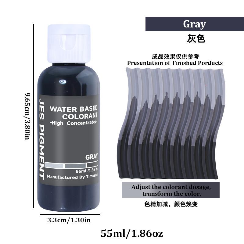 55ml Hochkonzentrierter Wasserbasierter Farbstoff Gips Harz Färbefarben OEM Farbpaste Harzpigment Formen
