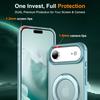 For iPhone 17 Pro Max/17 Air/17 Pro Case, 360° Magnetic Swivel Ring Holder with Metal Stand, Shockproof Anti-Vibration Cover