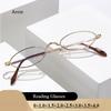 Men's Frame Reading Glasses Retro Round Silver Anti Blue Light Presbyopia Optical Eyeglasses With Diopters +1.0+4.0