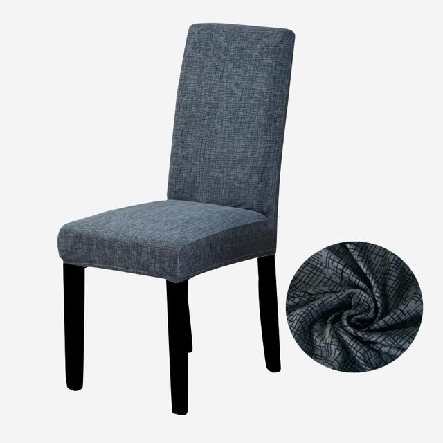Geometry Chair Furniture Cover Dining Elastic Chair Covers Spandex Fabric Elasticized Elastic Office Chair Case Anti -Dirty Removable 1pc