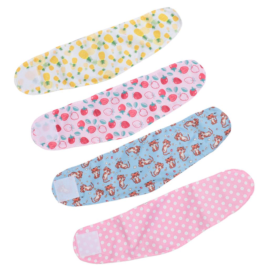 4pcs Washable Dog Diapers Male Reusable Soft Belly Bands for Dogs Puppy Nappies Wrap for Post Surgery Wound Care Daily