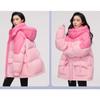 New down cotton-padded clothes, short thickened niche color matching, small hooded jacket, cotton-padded clothes are trendy.