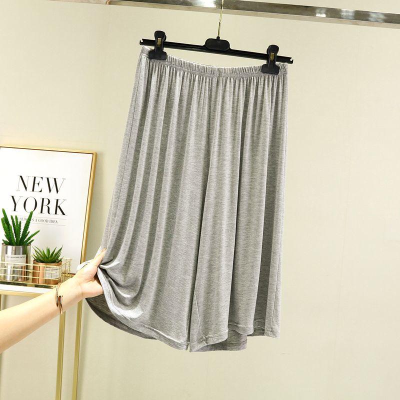 

Modal Thin Loose Inner Wear Non-Curling Safety Pants Long: light gray M (recommended 40.00 kg-60.00 kg