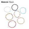 7Pcs Bohemian Women Anklet Round Beads Handmade Barefoot Ankles Bracelets Jewelry for Beach