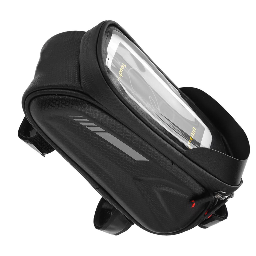 Bike Phone Front Frame Bag Waterproof Reflective Phone Mount Top Tube Bag Pouch