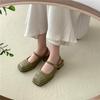 Baotou sandals women's summer new fairy style gentle single shoes versatile thick heel square head Mary Jane shoes