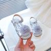 New Princess Shoes Girl Sandals with Tulle Rose Decor Little Girls Dress Shoes for Summer School Runway Performance shoes I05252