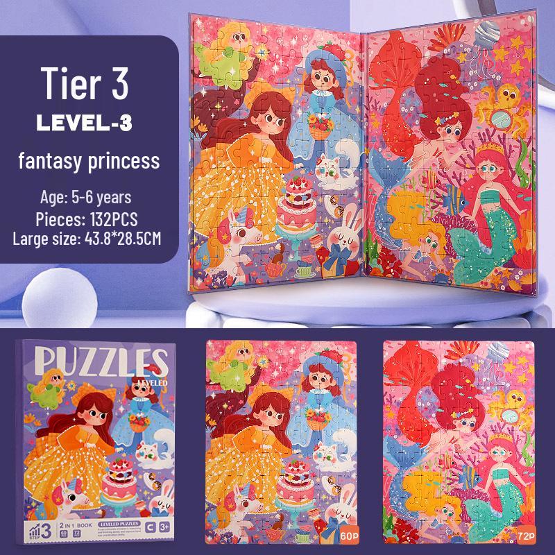Wooden Jigsaw Puzzle Toy - 9 To 100 Pieces, Children's Early Education & Matching Game