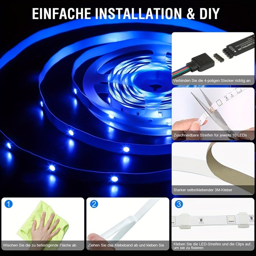 RGB LED Strip Lights 5050 IR 24K Remote Control USB 1M 2M 3M 4M 5M Festival Luces Tape Deco TV Backlight For Home