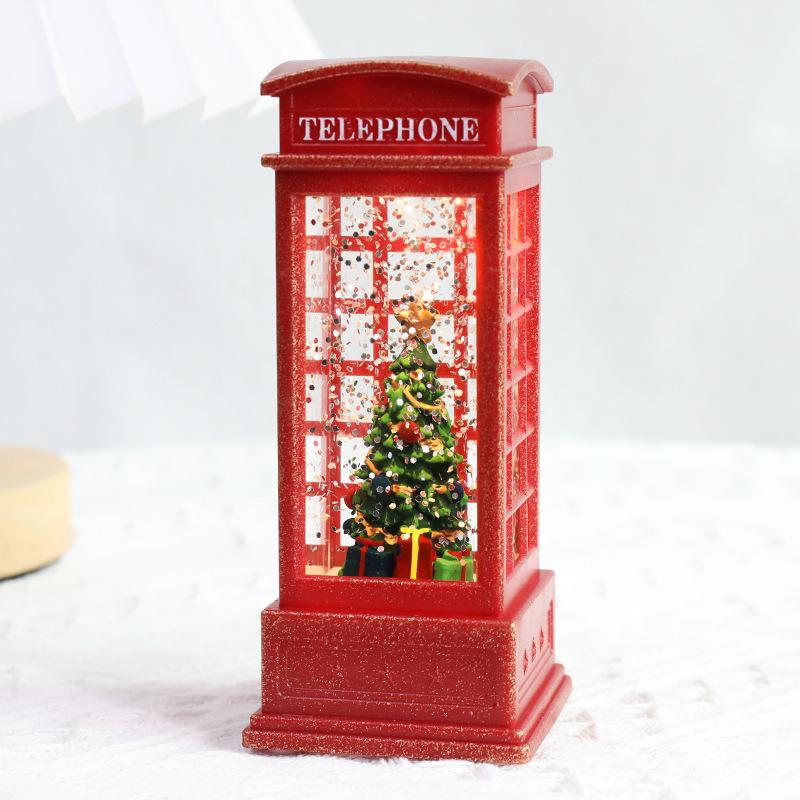 Christmas Santa Claus Crystal Lantern & Ornament
