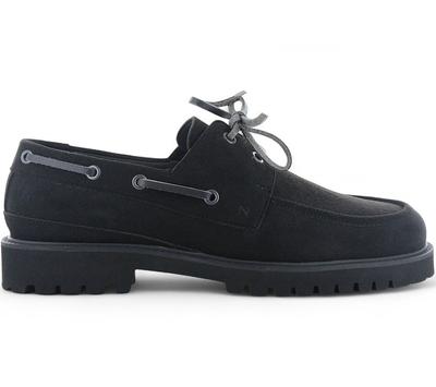 NAE Vegan Shoes DARIO - Herren Bootsschuh Schuhe Schwarz - Hergestellt in Portugal ORIGINAL