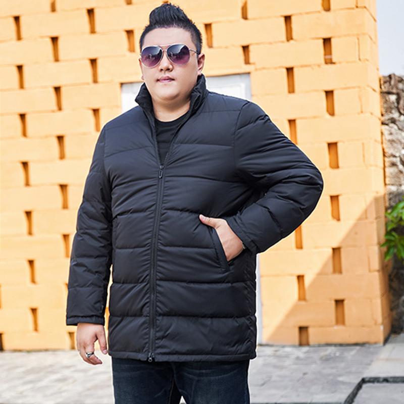 

Осенние и зимние пуховики для мужчин больших размеров, хлопковые куртки средней и большой длины, утолщенные мужские повседневные хлопковые куртки и верхняя одежда S чёрный