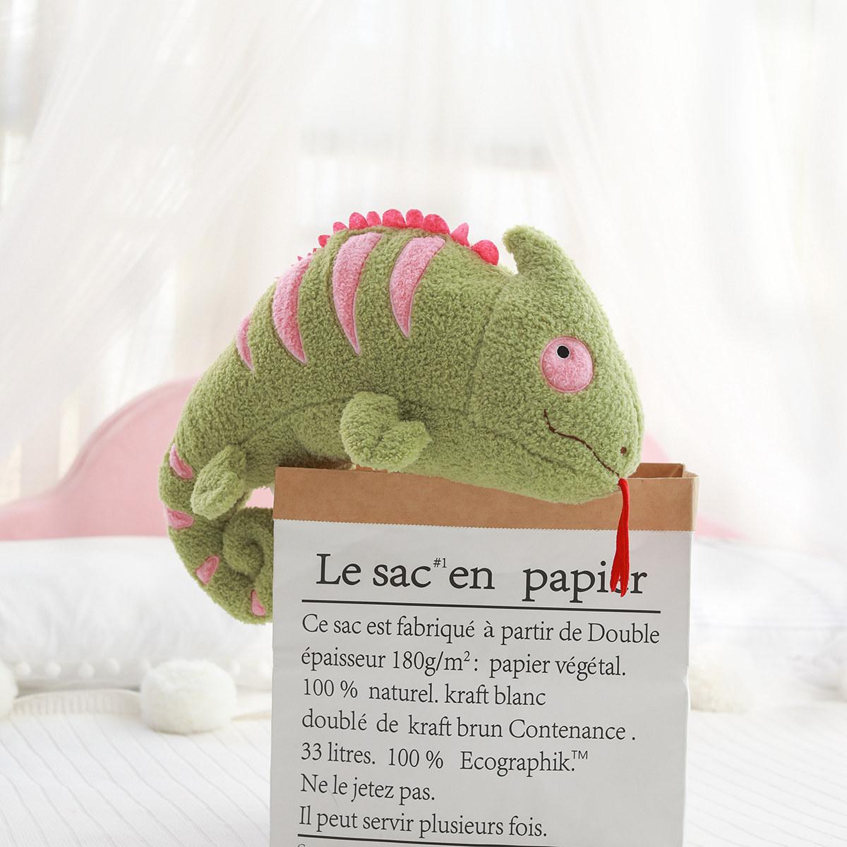 

Simulated lizard chameleon plush toy doll pendant doll home decoration rag doll birthday gift 12cm（0.02kg） зелёный