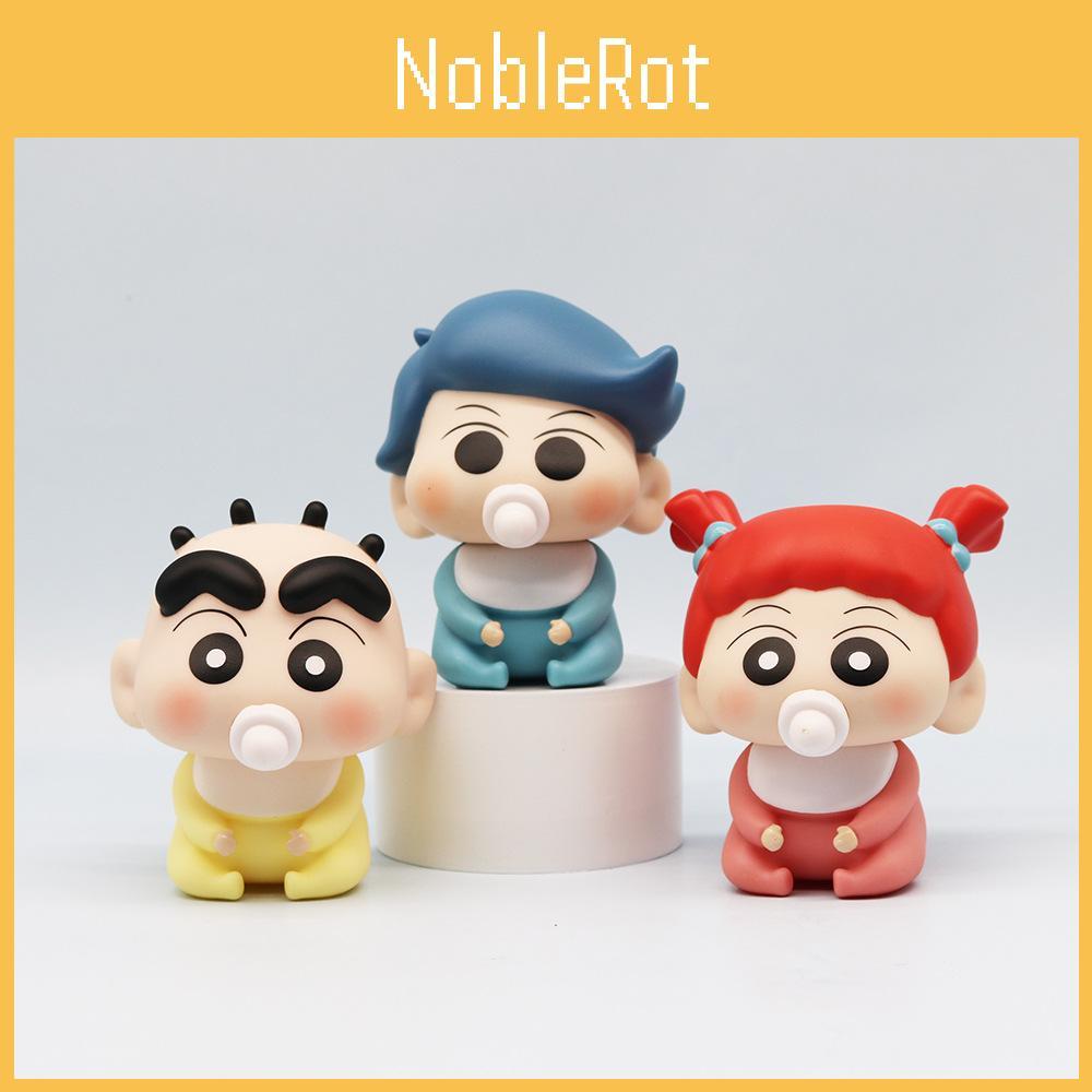 5pcs Shinchan Crayon Handmade Cartoon Model Furniture Decor Desktop Ornaments