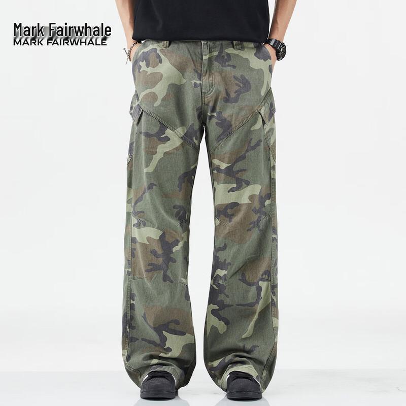 Mark Fairwhale Men's Loose Camouflage Cargo Pants