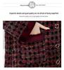 Women's Plus Size Plaid Cotton Jacket for Older Adults - Autumn/Winter Outerwear